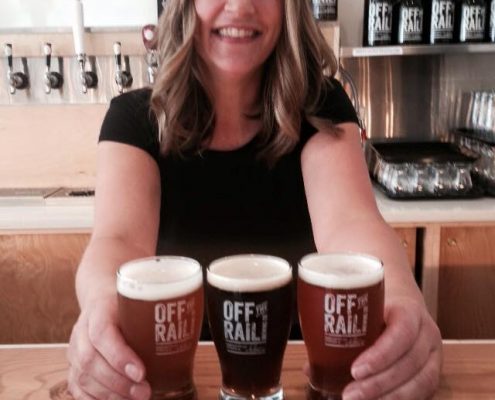 Vancouver Brewery Tours Inc. -Beers being served at Off the Rail Brewing