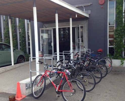 Vancouver Brewery Tours Inc. - Bike Racks outside Strange Fellows Brewing