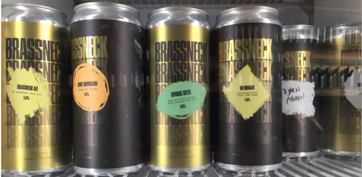 Brassneck Brewery Canned Beers in Fridge 2