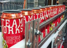 Vanouver Brewery Tours Inc. -Canning Line at Steamworks Brewing