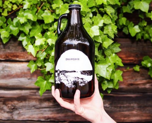 Vancouver Brewery Tours Inc. -Deep Cove Brewers Growlers of beer