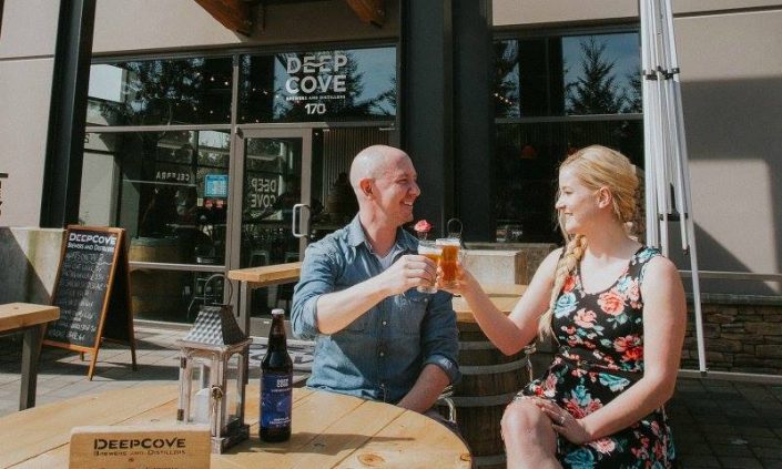 Vancouver Brewery Tours Inc. – Deep Cove Brewers beers on the patio Vancouver Brewery Tours Inc. -Vancouver Brewery Tours Inc. - Deep Cove Brewers beers on the patio