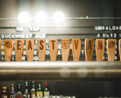 East Van Brewing Beer Taps