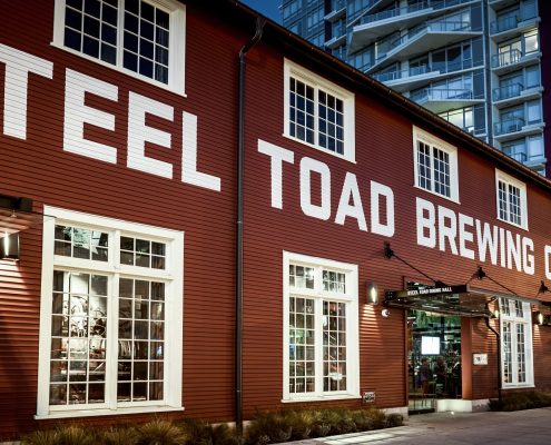 Vancouver Brewery Tours Inc. Exterior of Steel Toad Brewing
