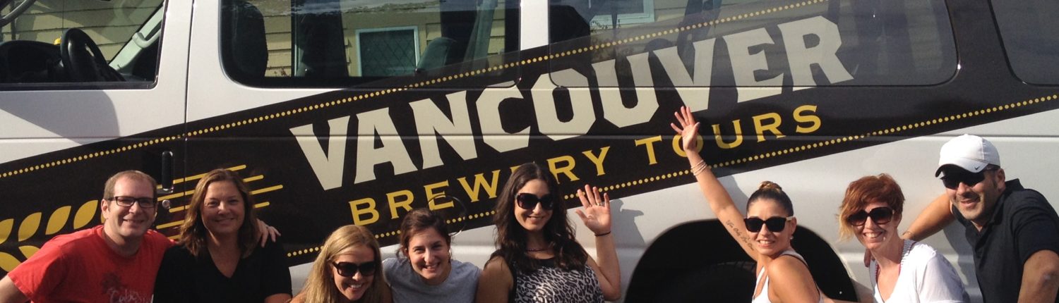 Group Photo at the Vancouver Brewery Tours Van