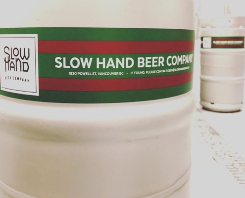 Slow Hand Beer Company Beer Keg - Vancouver Brewery Tours
