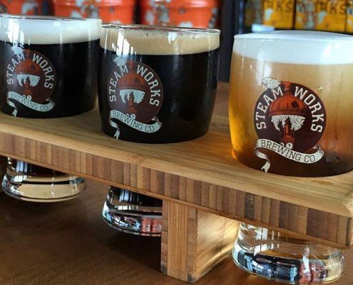 Vanouver Brewery Tours Inc. -Steamworks Brewing Tasting Flights