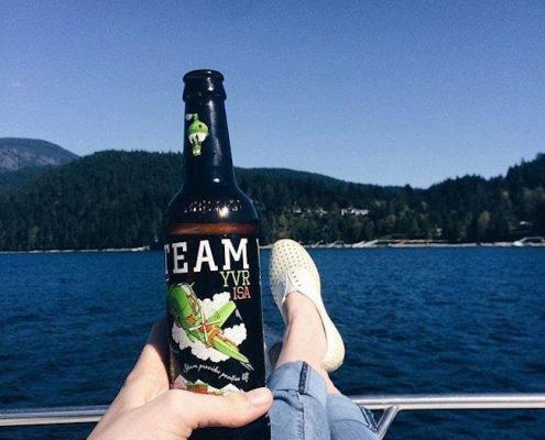 Vanouver Brewery Tours Inc. -Steamworks Brewing on a boat