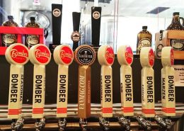 Vancouver Brewery Tours Inc. - Tap Handles at Bomber Brewing