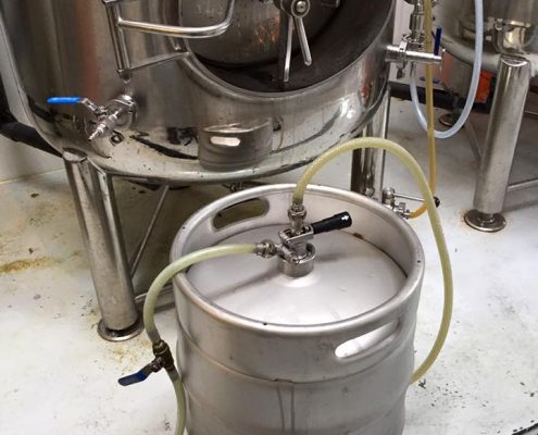 Vancouver Brewery Tours Inc. - Transferring Beer at Callister Brewing