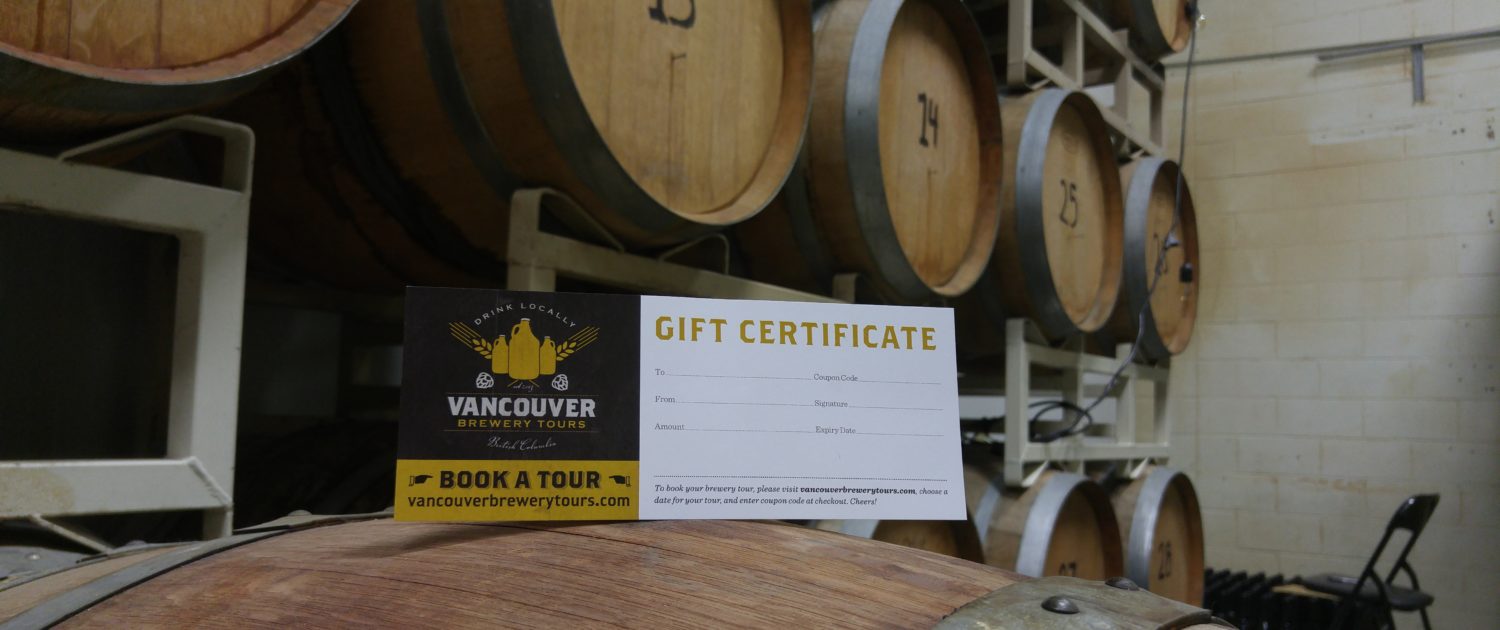 Vancouver Brewery Tours Gift Certificate