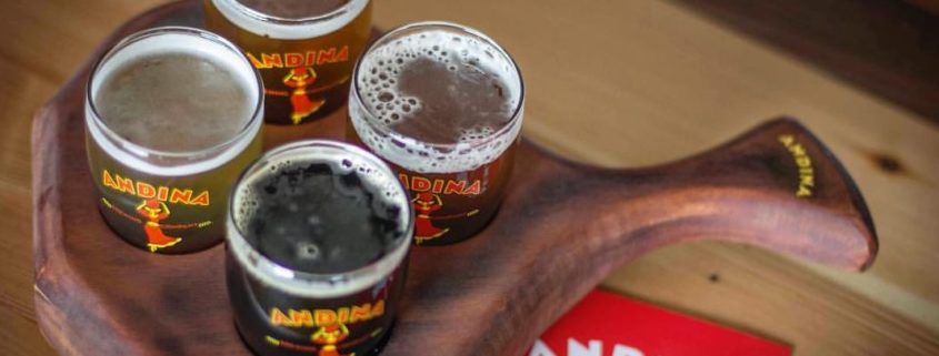Dine Out Vancouver - Vancouver Brewery Tours Inc - Andina Brewing Beer Flights