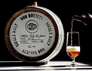 Vancouver Distillery Tour - Barrels and Behind the Scenes - Odd Society Spirits Barrel