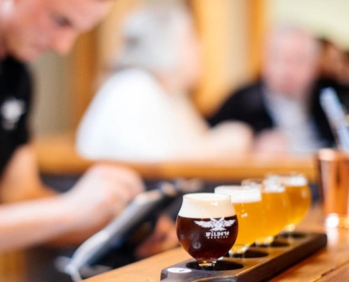 Wildeye Brewing Beer Flight - Vancouver Brewery Tours